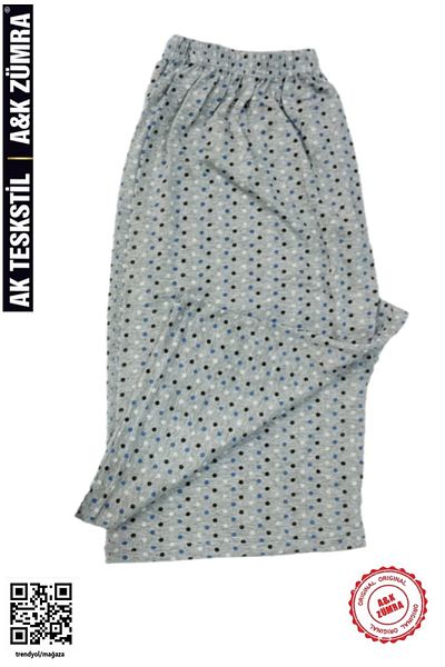 A&K ZÜMRA Mother Model Combed Cotton Below Knee Capri Large Size Netted