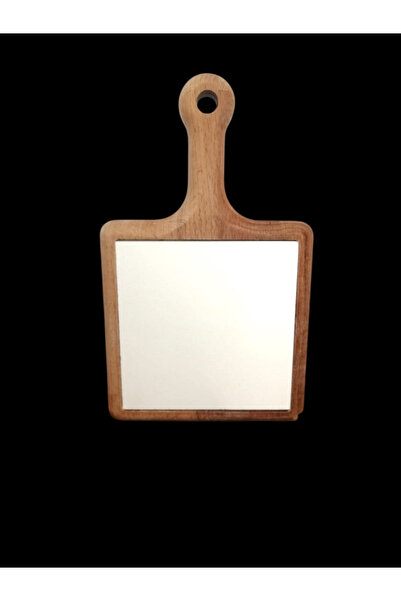 MyDafni İçi 20x20 Kare Ham Çini Bisküvisi ve Ahşap Kesme Tahtası Şeklinde Sunumluk