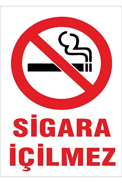 ünalgrup Sigara Içilmez Uyarı Levhası 25*35