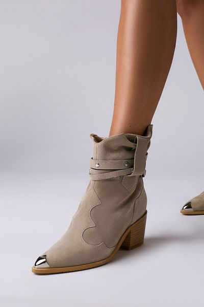 Vanilla Days Emira Suede Boots with Silver Accessories - Vanilla Days