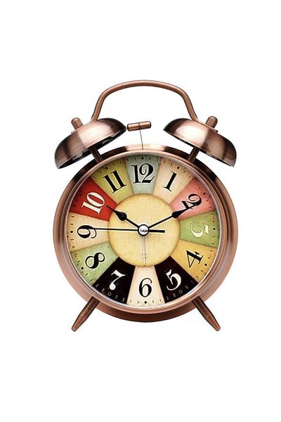 PUFO Colorful life alarm clock, with dial lighting button, metallic, 16 cm, copper