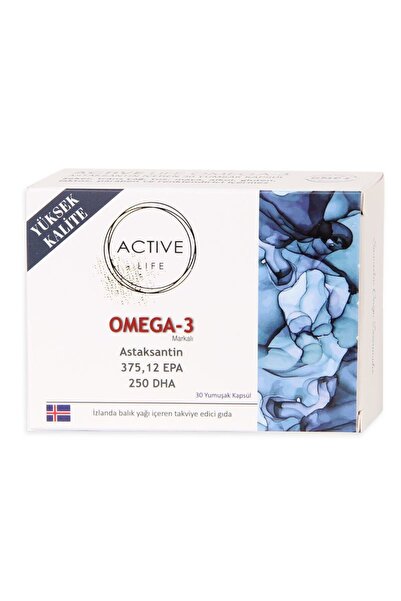 Active Life Omega 3 Ve Astaksantin Içerikli 30 Kapsül