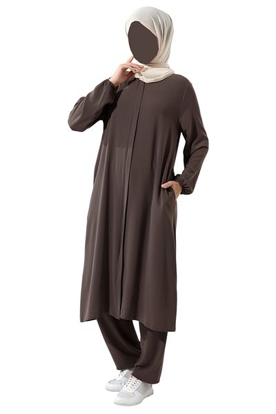Çağrı Women's Hajj and Umrah Clothing Hijab Double Set