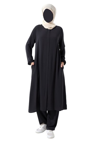 Çağrı Women's Hajj and Umrah Clothing Hijab Double Set