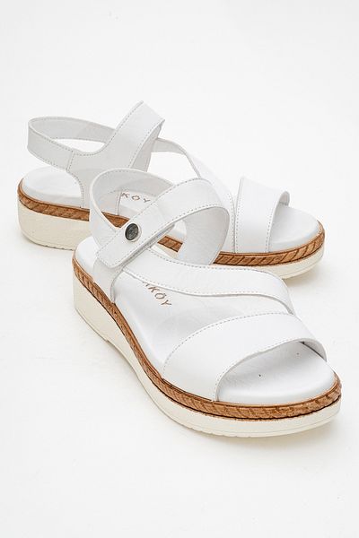 Ataköy Ayakkabı WOMEN LEATHER SANDALS