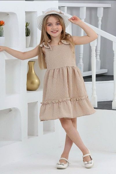TOFİSA Rochie pentru fetiță cu pălărie de nurcă - 27050