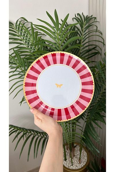 PONCİKPAZAR 31 Piece Pink Candy Breakfast Serving Presentation Set