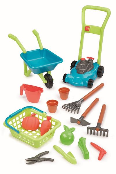 Simba Ecoiffier wheelbarrow with lawnmower set