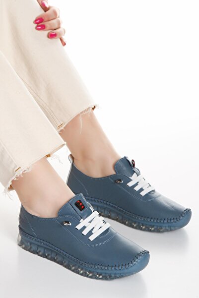 Genel Markalar Kadın Yeni Sezon Hakiki Deri Günlük Ayakkabı