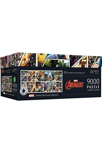 Trefl Puzzle Uft 9000 Marvel Avengers skrze komiksový vesmír