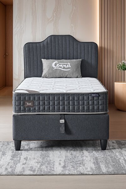 CENNET YATAK Menekşe Modeli Tek Kişilik Antibakteriyel Full Ortopedik Yatak, ...