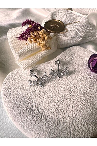 H&S AKSESUAR ZİRKON TAŞLI TASARIM KULAK ALTI KÜPE