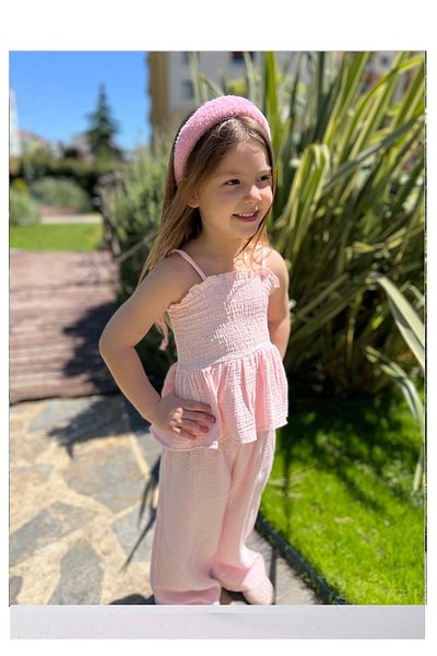 My Kids Wear Ruffle Detailed Girl's Suit