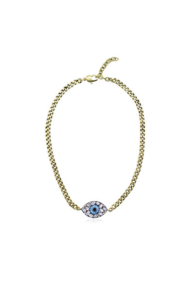 Bayemeyc ESPERANZA ALTIN KAPLAMA GÖZ KOLYE