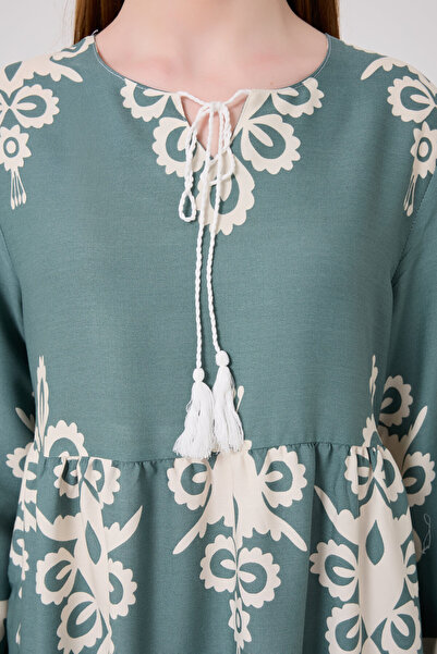 DEVRAN Φόρεμα V-Neck Cotton Viscose