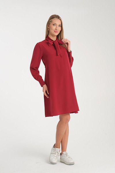 Işşıl Işşil 5065-Foulard Collar Hijab Maternity Clothing Crep Tunic-Dress