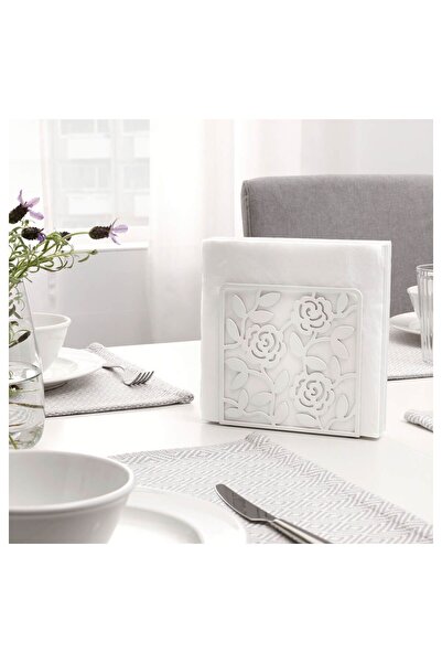 IKEA Lıksıdıg Napkin Holder, White, 16X16 cm