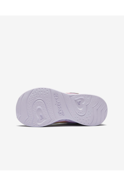 SKECHERS Heart Lights - Rainbow Lux Büyük Kız Çocuk Gri Işıklı Spor Ayakkabı 302308l Smlt