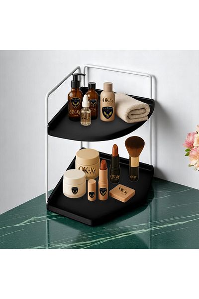 Okay Decorative Wooden Organizer |   Stainless Steel Organizer – Kitchen, Bathroom, Living Room, Study Desk