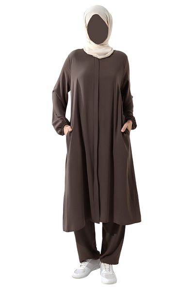 Çağrı Women's Hajj and Umrah Clothing Hijab Double Set