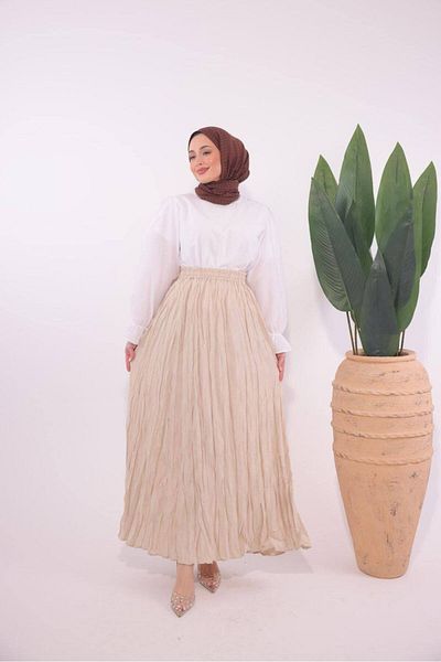 nimet tekstil Skirt Cranberry with Elastic Waist