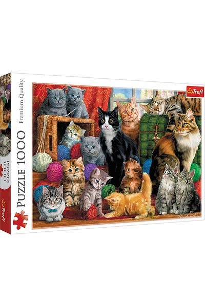 Trefl Puzzle 1000 Întâlnirea Pisicuțelor
