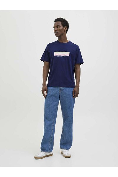 Jack & Jones Ανδρικό μπλουζάκι Jack Jones Jorfrederiksberg Box Script Tee Ss Cn Ln 12278266 -04