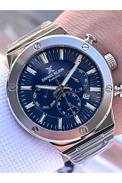 Daniel Klein Steel Case&Band Internals Functions Active 2 Year Guarantee Men's Wristwatch Fg.Cl.13996.2