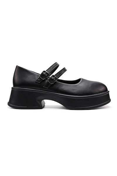 Tmall Women's casual shoes, Made of eco-leather, P1252, Black