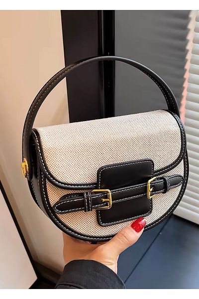Mojeva Γυναικεία τσάντα χεριών, χειρός και ώμου Asia Black-linen