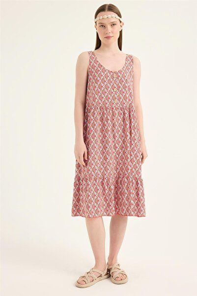 HomeStore Φόρεμα με σχέδιο μίνι ανεμιστήρα