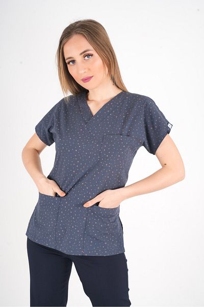 Nur Medikal Giyim Unisex Bronz Star Pattern Doctor Asistentă Spital Bucătar Scrubs Uniformă unică