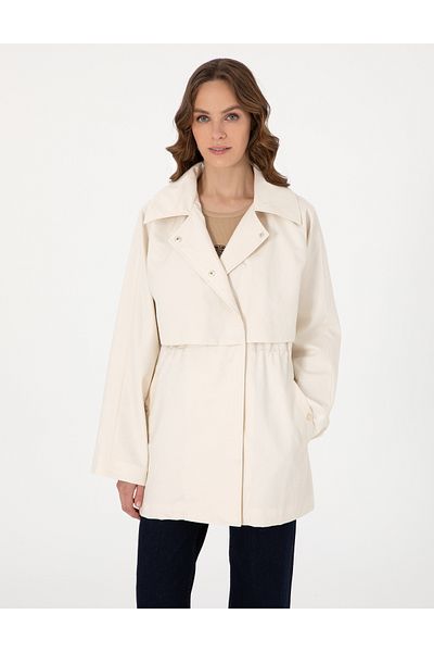 Pierre Cardin Ecru Regular Fit Coat 50306073-Vr019