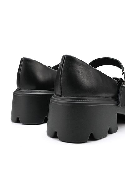 Tmall Women's casual shoes, Made of eco-leather, P1254, Black