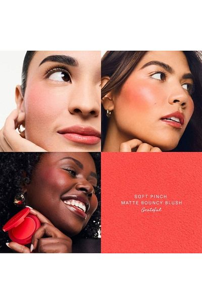 Rare Beauty by Selena Gomez Soft Pinch Matte Bouncy Blush – Shade: Grateful (Soft Red), 6.4g