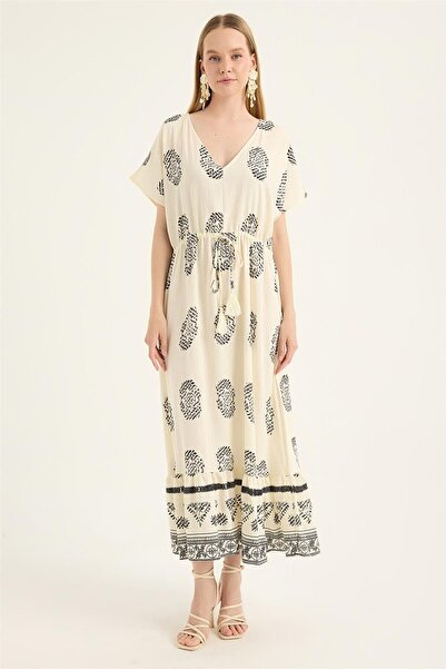 HomeStore Φόρεμα με σχέδιο V λαιμόκοψη