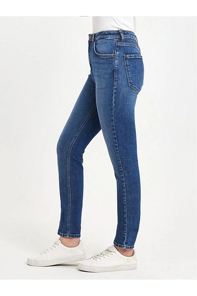 soBasic Pantaloni slim albastru închis