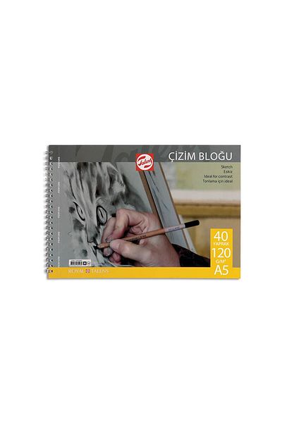 Talens Sketchbook Cardboard Cover with Spiral A5 120 Gr 40 Yp