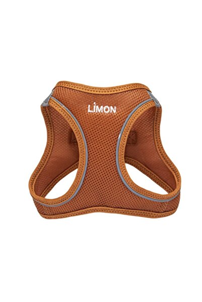 Lusi Doog Kişiye Özel Airmesh Göğüs Tasması Isimli Göğüs Tasması (KAHVERENGİ)