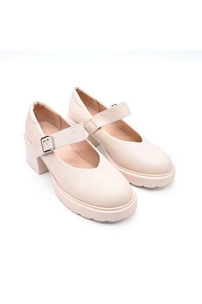 Tmall Pantofi casual de dama,Din piele ecologica,P1256, Bej