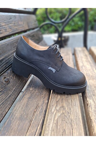 gumushoe أحذية أكسفورد جلدية أصلية للنساء