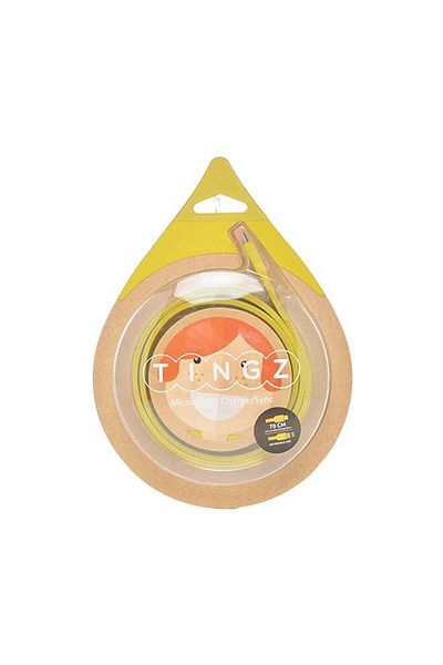 Tingz Silicon Cable 70CM Micro to USB Cable Yellow