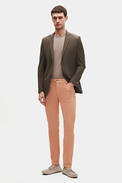 D'S Damat Jachetă din material textil cu dungi Ds Damat slim fit kaki