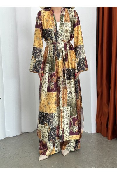 Swan Woman Kimono Suit