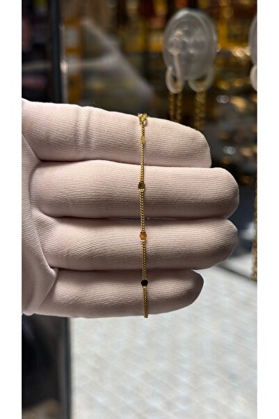 ERDEM KUYUMCULUK 14 Ayar Altın Pullu Hasır Bileklik