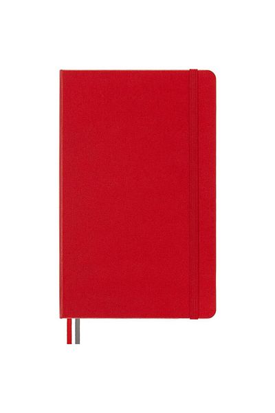 Moleskine Lg Striped Thick Red Notebook L Size Hard Cover