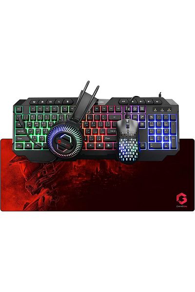 GAMEON Cypher XL All-In-One Gaming Bundle (Keyboard, Headset, Mouse, Mousepad), USB