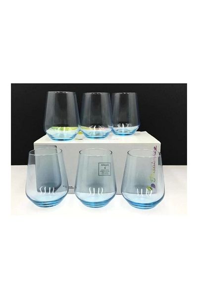 Paşabahçe 41536 Turquoise Allegra Glass 425cc Pack of 6