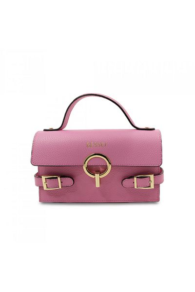 BESSO Splendore Chic Pink Genuine Leather Handbag