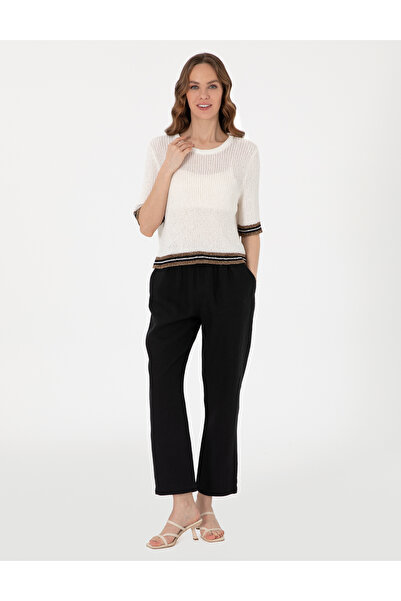 Pierre Cardin Ekru Regular Fit Triko Tişört 50306558-VR019